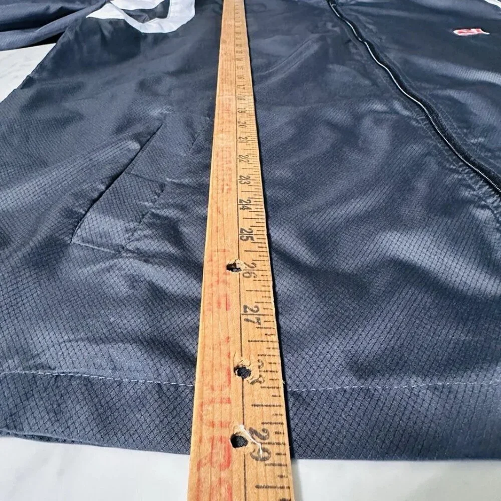 Sports Illustrated Windbreaker Jacket Men's XL Black Charcoal White Lightweight